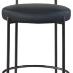 Beacon Vegan Leather And Boucle Fabric Upholstered Bar / Counter Stools