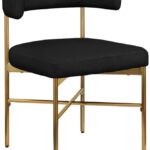 Rivage Linen Textured Fabric Upholstered Dining Chair