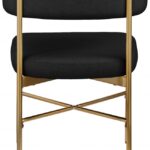 Rivage Linen Textured Fabric Upholstered Dining Chair