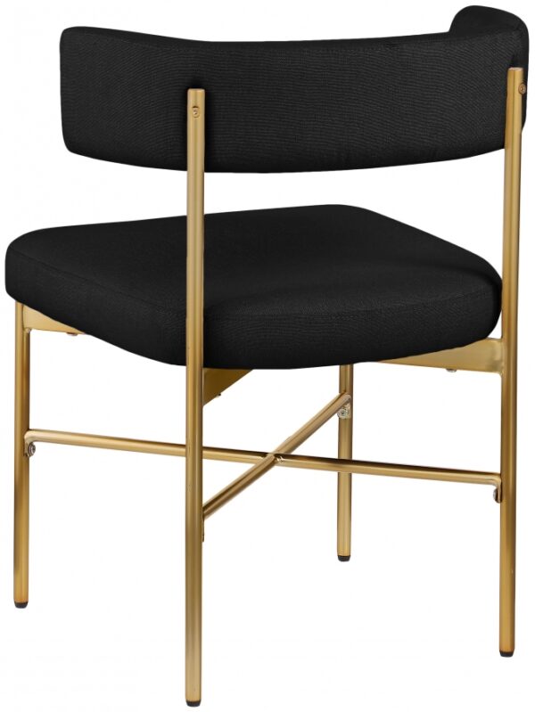 Rivage Linen Textured Fabric Upholstered Dining Chair
