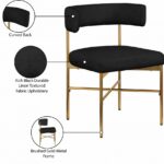 Rivage Linen Textured Fabric Upholstered Dining Chair