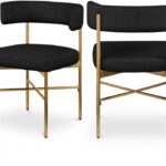 Rivage Linen Textured Fabric Upholstered Dining Chair