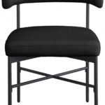 Rivage Linen Textured Fabric Upholstered Dining Chair