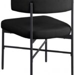 Rivage Linen Textured Fabric Upholstered Dining Chair