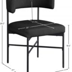 Rivage Linen Textured Fabric Upholstered Dining Chair