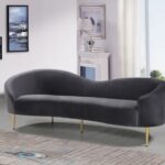 Ritz 85.5" Velvet Upholstered Sofa