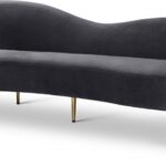 Ritz 85.5" Velvet Upholstered Sofa