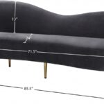Ritz 85.5" Velvet Upholstered Sofa