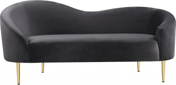 Ritz 67" Velvet Upholstered Loveseat