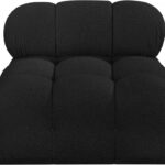 Ames Boucle Fabric Upholstered Armless Modular Chair