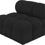 Ames Boucle Fabric Upholstered Armless Modular Chair