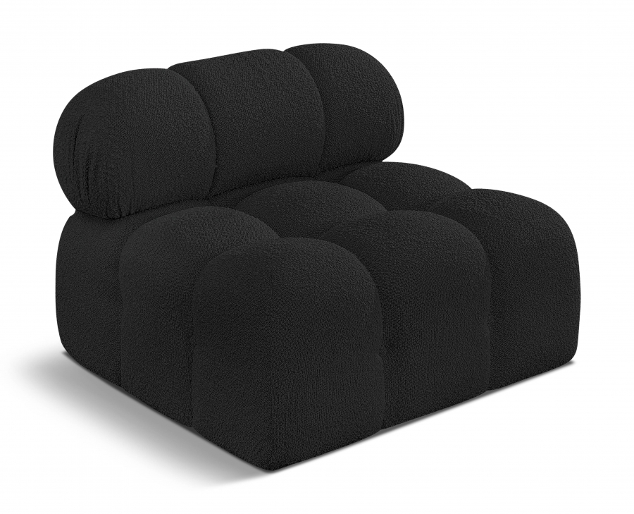 Ames Boucle Fabric Upholstered Armless Modular Chair