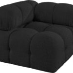 Ames Boucle Fabric Upholstered Corner Modular Chair