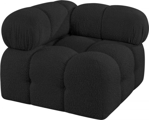 Ames Boucle Fabric Upholstered Corner Modular Chair
