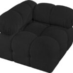 Ames Boucle Fabric Upholstered Corner Modular Chair