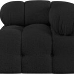 Ames Boucle Fabric Upholstered Corner Modular Chair