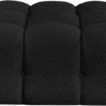 Ames Boucle Fabric Upholstered Modular Ottoman