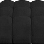 Ames Boucle Fabric Upholstered Modular Ottoman