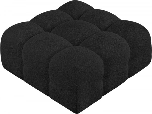 Ames Boucle Fabric Upholstered Modular Ottoman