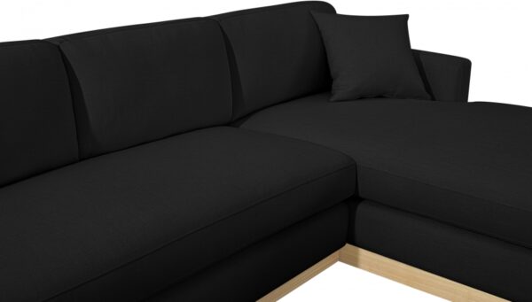 Johanna 127" Linen Textured Fabric Upholstered Sectional