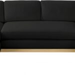 Johanna 127" Linen Textured Fabric Upholstered Sectional