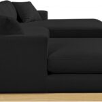 Johanna 127" Linen Textured Fabric Upholstered Sectional