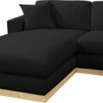 Johanna 127" Linen Textured Fabric Upholstered Sectional