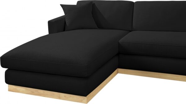 Johanna 127" Linen Textured Fabric Upholstered Sectional