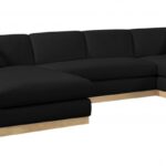 Johanna 127" Linen Textured Fabric Upholstered Sectional