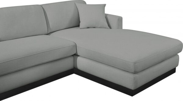 Johanna 127" Linen Textured Fabric Upholstered Sectional