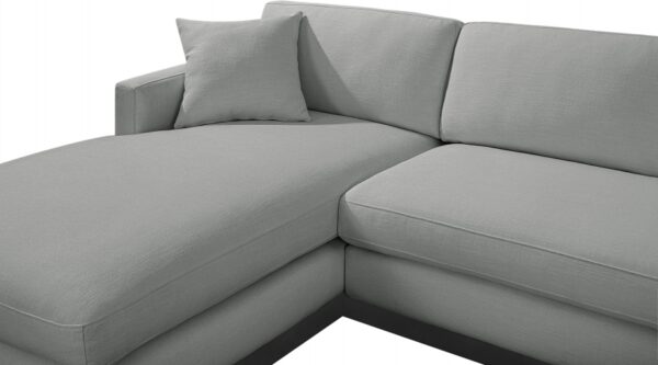 Johanna 127" Linen Textured Fabric Upholstered Sectional
