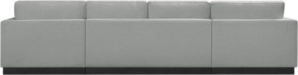 Johanna 127" Linen Textured Fabric Upholstered Sectional