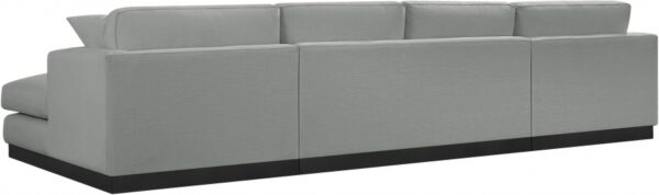 Johanna 127" Linen Textured Fabric Upholstered Sectional