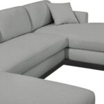Johanna 127" Linen Textured Fabric Upholstered Sectional