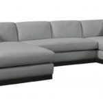 Johanna 127" Linen Textured Fabric Upholstered Sectional