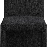 Benson Linen Textured Fabric Upholstered Dining Chair