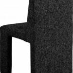 Benson Linen Textured Fabric Upholstered Dining Chair