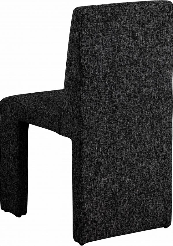 Benson Linen Textured Fabric Upholstered Dining Chair