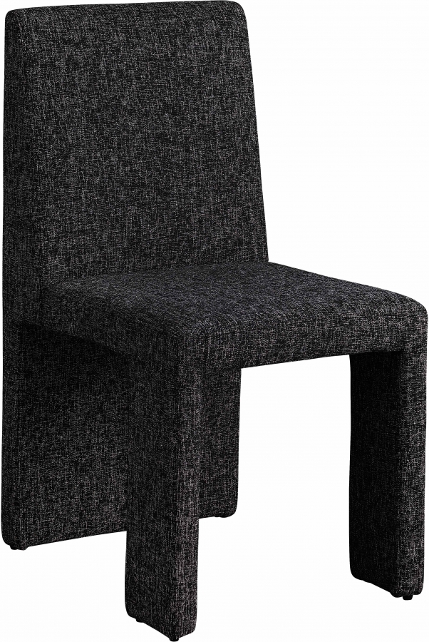 Benson Linen Textured Fabric Upholstered Dining Chair