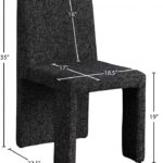Benson Linen Textured Fabric Upholstered Dining Chair