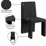 Benson Linen Textured Fabric Upholstered Dining Chair