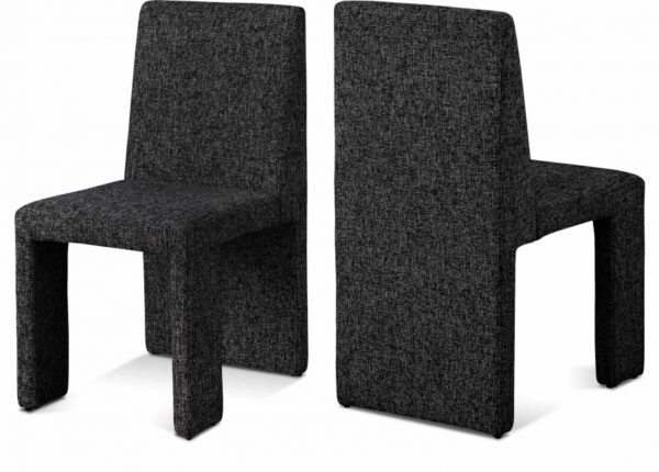 Benson Linen Textured Fabric Upholstered Dining Chair