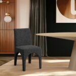 Gramercy Linen Textured Fabric Upholstered Dining Chair