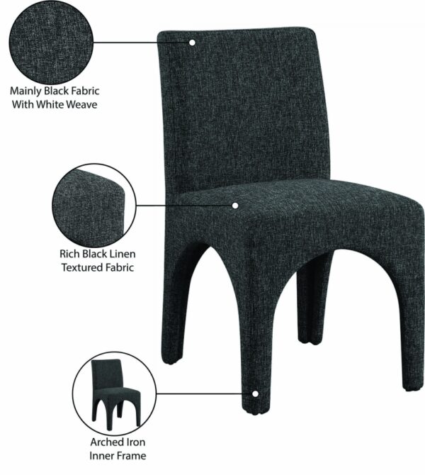 Gramercy Linen Textured Fabric Upholstered Dining Chair