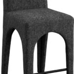 Gramercy Linen Textured Fabric Upholstered Bar / Counter Stools
