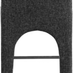 Gramercy Linen Textured Fabric Upholstered Bar / Counter Stools
