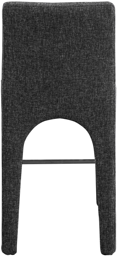 Gramercy Linen Textured Fabric Upholstered Bar / Counter Stools