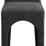 Gramercy Linen Textured Fabric Upholstered Bar / Counter Stools