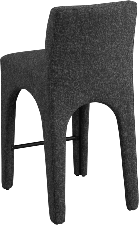 Gramercy Linen Textured Fabric Upholstered Bar / Counter Stools
