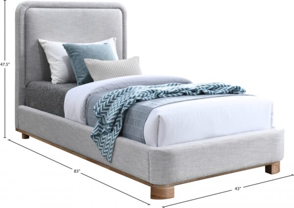 Nolita Linen Textured Fabric Upholstered Bed